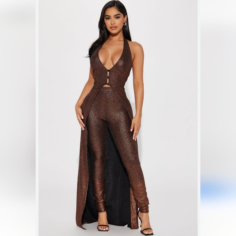 Fashion Nova Elegant Brown Set